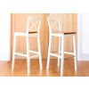 Java Cross Cream Painted Fully Assembled Tall Bar Stool - £60 OFF FLASH SALE - 6