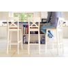 Java Cross Cream Painted Fully Assembled Tall Bar Stool - £60 OFF FLASH SALE - 4