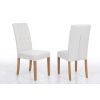 Kensington Beige Fabric Dining Chair Oak Legs - SUMMER SALE - 2