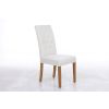 Kensington Beige Fabric Dining Chair Oak Legs - SUMMER SALE - 3