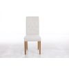 Kensington Beige Fabric Dining Chair Oak Legs - SUMMER SALE - 5