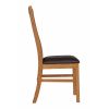 Lichfield Dark Brown Leather Assembled Solid Oak Dining Chair - £20 OFF FLASH SALE - 7
