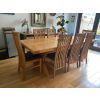 Lichfield Dark Brown Leather Assembled Solid Oak Dining Chair - £20 OFF FLASH SALE - 3
