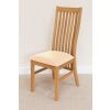 Lichfield Cream Leather Solid Oak Dining Room Chair - 10% OFF SUMMER SALE - 5