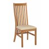 Lichfield Cream Leather Solid Oak Dining Room Chair - 10% OFF SUMMER SALE - 4