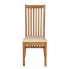 Lichfield Cream Leather Solid Oak Dining Room Chair - 10% OFF SUMMER SALE - 7