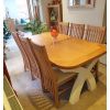 Lichfield Cream Leather Solid Oak Dining Room Chair - 10% OFF SUMMER SALE - 3