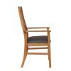Lichfield Brown Leather Carver Oak Dining Chair - £20 OFF SUMMER SALE - 5
