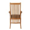 Lichfield Brown Leather Carver Oak Dining Chair - £20 OFF SUMMER SALE - 6