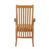 Lichfield Cream Leather Carver Oak Dining Chair - £20 OFF SUMMER SALE - 6