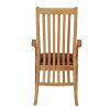 Lichfield Red Leather Carver Oak Dining Chair - £20 OFF SUMMER SALE - 7