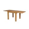 Lichfield 90cm to 180cm Flip Top Extending Table 2 Chelsea Brown Leather Chairs Set - SUMMER SALE - 5