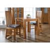 Country Oak 80cm Square Chunky Corner Leg Small Dining Table / Desk - SUMMER SALE - 9