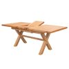 Provence 1.6m to 2.0m Extending  Cross Leg Oak Dining Table - £110 OFF FLASH SALE - 2