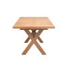 Provence 1.6m to 2.0m Extending  Cross Leg Oak Dining Table - £110 OFF FLASH SALE - 15