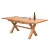 Provence 1.6m to 2.0m Extending  Cross Leg Oak Dining Table - £110 OFF FLASH SALE - 4