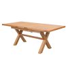 Provence 1.6m to 2.0m Extending  Cross Leg Oak Dining Table - £110 OFF FLASH SALE - 7
