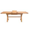 Provence 1.6m to 2.0m Extending  Cross Leg Oak Dining Table - £110 OFF FLASH SALE - 10