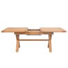 Provence 1.6m to 2.0m Extending  Cross Leg Oak Dining Table - £110 OFF FLASH SALE - 11