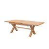 Provence 2.8m Double Extending Cross Leg Oak Table - £300 OFF FLASH SALE - 13