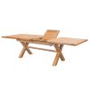 Provence 2.8m Double Extending Cross Leg Oak Table - £300 OFF FLASH SALE - 6