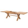 Provence 2.8m Double Extending Cross Leg Oak Table - £300 OFF FLASH SALE - 11