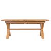 Provence 2.8m Double Extending Cross Leg Oak Table - £300 OFF FLASH SALE - 16