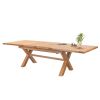 Provence 2.8m Double Extending Cross Leg Oak Table - £300 OFF FLASH SALE - 17