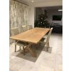 Provence 2.8m Double Extending Cross Leg Oak Table - £300 OFF FLASH SALE - 7