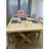 Provence 2.8m Double Extending Cross Leg Oak Table - £300 OFF FLASH SALE - 8