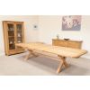 Provence 3.4m Double Extending X Leg Oak Table Oval Corners - £300 OFF SUMMER SALE - 15