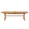 Provence 3.4m Double Extending X Leg Oak Table Oval Corners - £300 OFF SUMMER SALE - 14