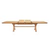 Provence 3.4m Double Extending X Leg Oak Table Oval Corners - £300 OFF SUMMER SALE - 4
