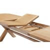 Provence 3.4m Double Extending X Leg Oak Table Oval Corners - £300 OFF SUMMER SALE - 5