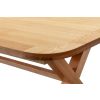 Provence 3.4m Double Extending X Leg Oak Table Oval Corners - £300 OFF SUMMER SALE - 6