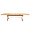 Provence 3.4m Double Extending X Leg Oak Table Oval Corners - £300 OFF SUMMER SALE - 9