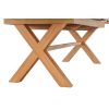 Provence 3.4m Double Extending X Leg Oak Table Oval Corners - £300 OFF SUMMER SALE - 10