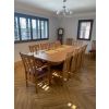 Provence 3.4m Double Extending X Leg Oak Table Oval Corners - £300 OFF SUMMER SALE - 2