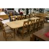 Provence 3.4m Double Extending X Leg Oak Table Oval Corners - £300 OFF SUMMER SALE - 17