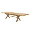 Provence 3.4m Large Double Extending X Leg Oak Dining Table - £300 OFF SUMMER SALE - 14