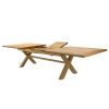 Provence 3.4m Large Double Extending X Leg Oak Dining Table - £300 OFF SUMMER SALE - 17