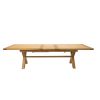 Provence 3.4m Large Double Extending X Leg Oak Dining Table - £300 OFF SUMMER SALE - 19