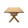 Provence 3.4m Large Double Extending X Leg Oak Dining Table - £300 OFF SUMMER SALE - 20