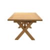 Provence 3.4m Large Double Extending X Leg Oak Dining Table - £300 OFF SUMMER SALE - 24