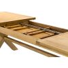 Provence 3.4m Large Double Extending X Leg Oak Dining Table - £300 OFF SUMMER SALE - 6