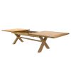 Provence 3.4m Large Double Extending X Leg Oak Dining Table - £300 OFF SUMMER SALE - 7
