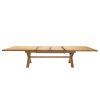 Provence 3.4m Large Double Extending X Leg Oak Dining Table - £300 OFF SUMMER SALE - 8