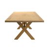 Provence 3.4m Large Double Extending X Leg Oak Dining Table - £300 OFF SUMMER SALE - 11