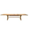 Provence 3.4m Large Double Extending X Leg Oak Dining Table - £300 OFF SUMMER SALE - 12