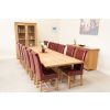 Provence 3.4m Large Double Extending X Leg Oak Dining Table - £300 OFF SUMMER SALE - 28